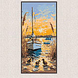 Алмазна мозаїка/вишивка Тепло літнього вечора 40*80 см Орігамі OD 5150, фото 6