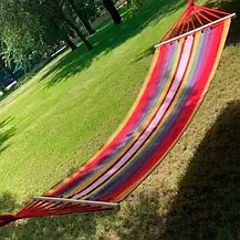 Гамак із планкою 150х200 см із планкою 120 см, Гамак 150*200 см. планка 120 см до 150 кг, фото 5