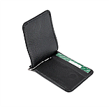 Шкіряний затиск для грошей на магніті Marco Coverna (124) black, фото 4