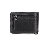 Шкіряний затиск для грошей на магніті Marco Coverna (124) black, фото 3