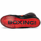 Боксерки шкіряні чорні для тренувань і змагань Fistrage Fight Gear 4543 розмір 44 Black, фото 7