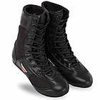 Боксерки шкіряні чорні для тренувань і змагань Fistrage Fight Gear 4543 розмір 44 Black, фото 4