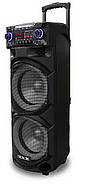 Акустична переносна колонка потужністю 60Вт з 2 мікрофонами та пультом ZXX-9292, фото 6