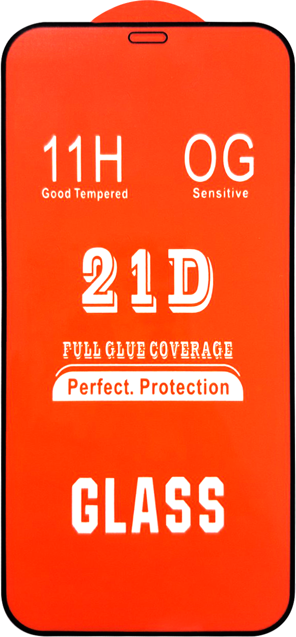 Захисне скло iPhone 12/12 Pro (6.1") black frame 11H