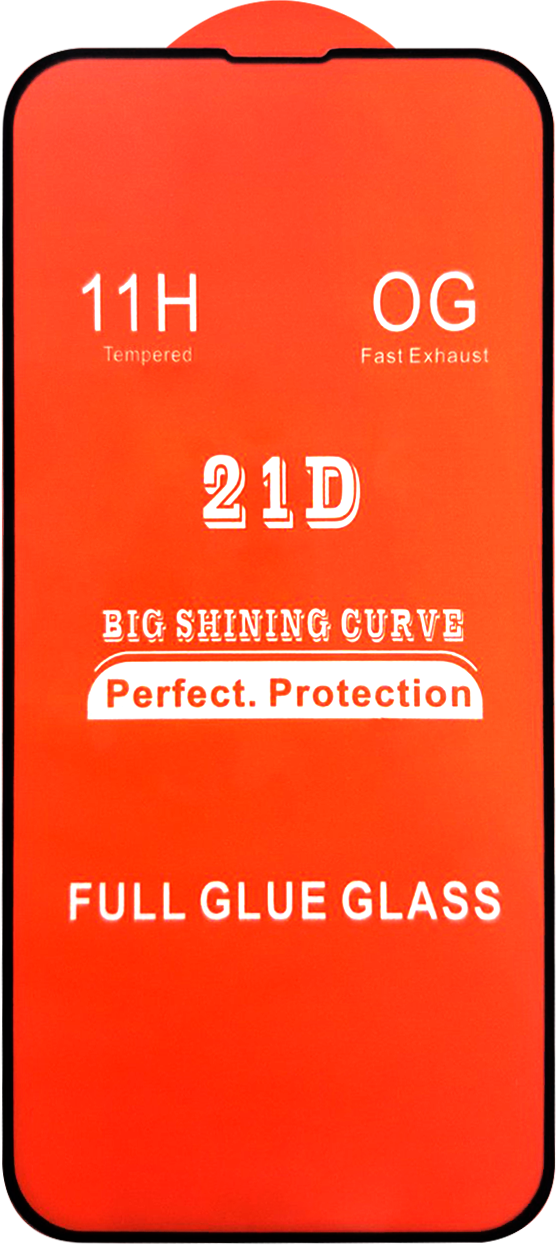 Захисне скло iPhone 13/13 Pro/14 (6.1) black frame 11H