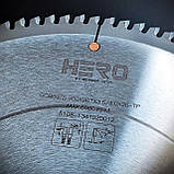 Пила дискова по алюмінію HERO ALU 300x3.5x3.0x30 96z (-6 град.) для торцювання та різу під кутом, фото 2