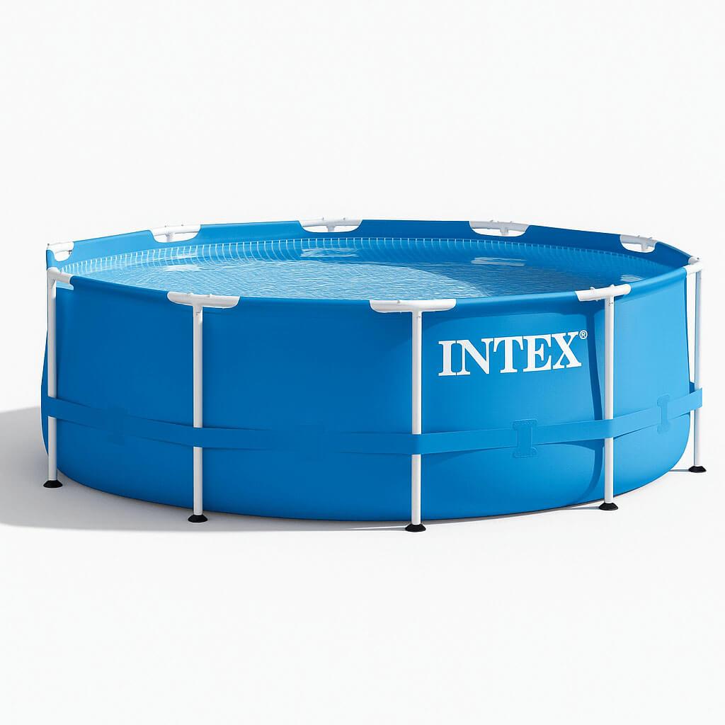 Каркасний басейн Intex Metal Frame 305×76 см 4485 л — круглий, з інструкцією та DVD, арт. 28200, фото 1