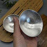 Фарфорова піала зі срібленням «Морська піна» Біла (1шт 75мл), фото 3