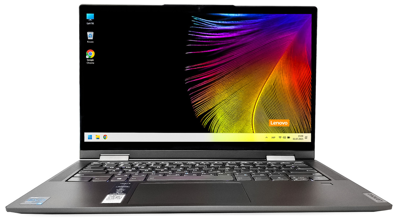 Ноутбук Lenovo Yoga 7 14ITL5: Core i5-1135G7 / RAM 12 ГБ / SSD 512 ГБ / Iris® Xe Graphics / 14" Multitouch