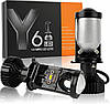 LED-лампи автомобільні Y6 H4 90W 5000K з лінзами, фото 9