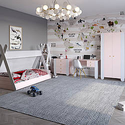 Красиві стильні модульні дитячі меблі рожеві для маленької дівчинки в дитячу кімнату спальню Інді Ліон