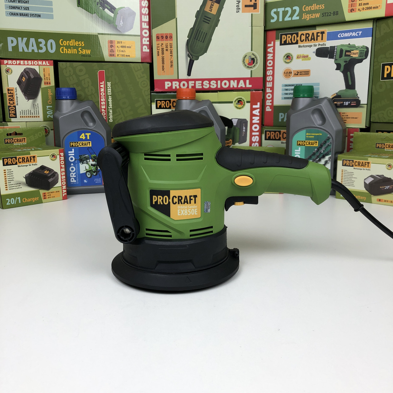 Шліфмашина ексцентрикова Procraft EX850E (125мм, 450Вт) Ексцентрик Прокрафт EX-850E