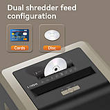Шредер. Знищувач документів Deli T099 25арк., 4х30мм, 31літр. Секретність - Р4 (T099), фото 4