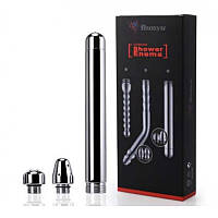 Анальний душ, пряма насадка для анального і вагінального душу з трьома насадками