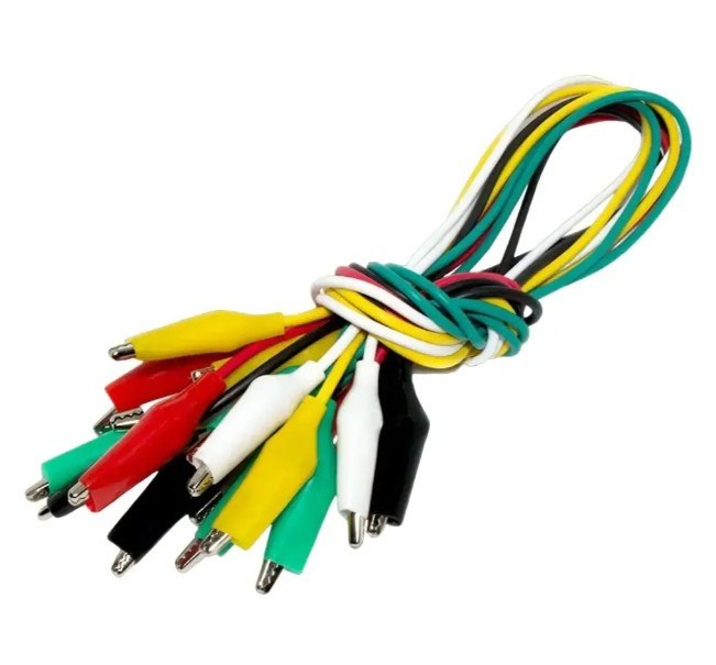 Дроти з крокодилами 35 мм довжина 50 см