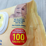 Вологі натуральні серветки для дітей Dr. Protec Premium Quality Baby з ромашкою та гліцерином 100 шт з Італії, фото 3