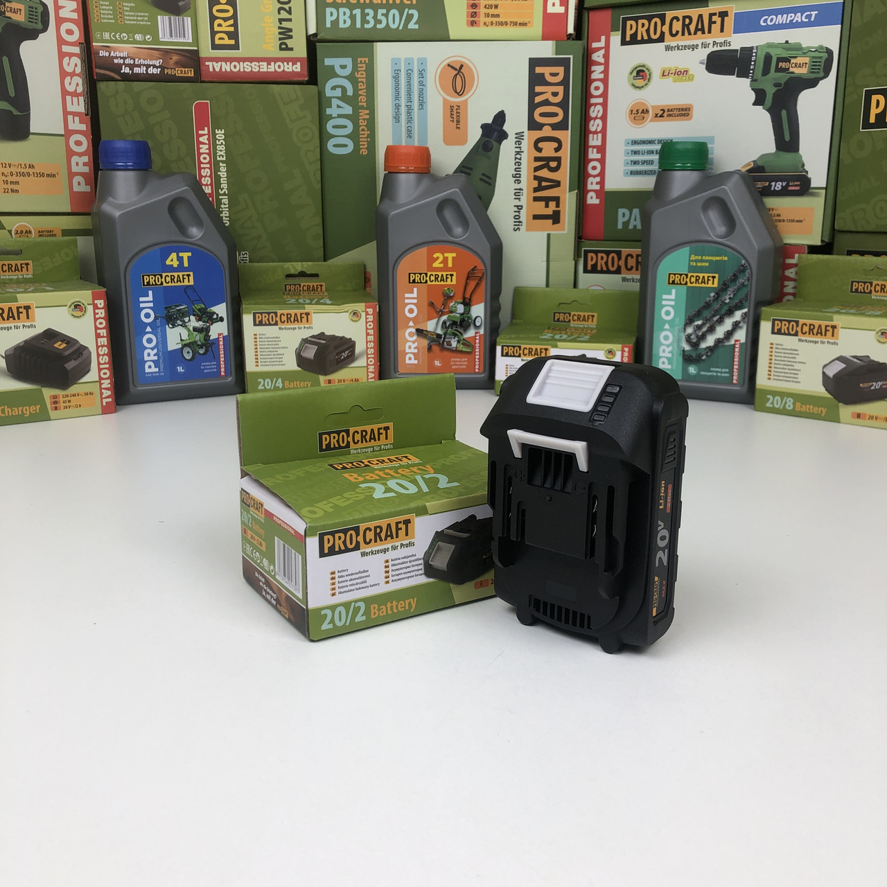 Акумуляторна батарея Procraft Battery 20/2 Universal (20В, 2Аг)