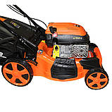 Газонокосарка бензинова самохідна Rebiner RLM-460S, фото 3