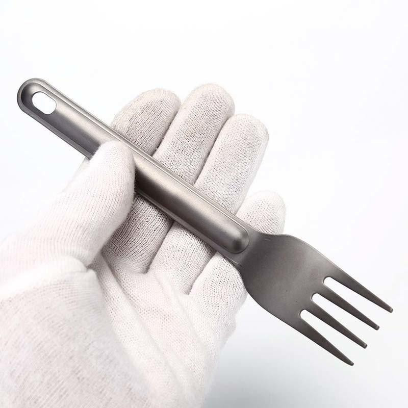 Виделка титанова. Туристична титанова з титану (Titanium), фото 1