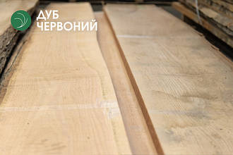 Дошка обрізна дуба червоного
