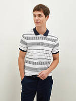 Чоловіче поло LC Waikiki/Лс Вайкікі з синім принтом. фірмова Туреччина