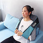 Роликовий масажер для спини та шиї з підігівом, від мережі, Massage Shawl / Електричний вібромасажер для тіла, фото 2