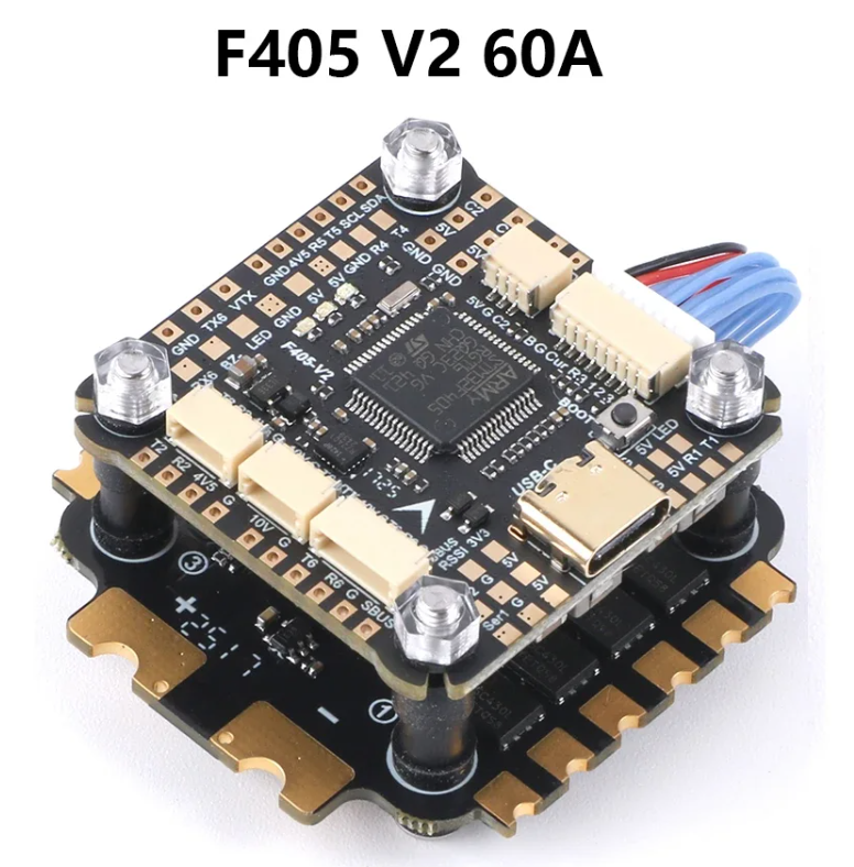 SoloGood F405 V2 BLS 60A Stack ICM42688P F405 BLS60A 4-в-1 ESC 30.5X30.5 мм 3-6S для FPV дронів, фото 1