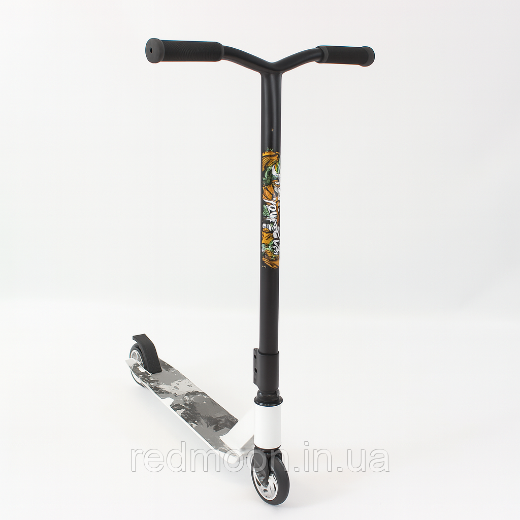 Труковий самокат від 6 років, алюмінієвий / Самокат для трюків / Двоколісний самокат / Самокат трюковий, фото 1