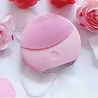 Електронна силіконова щітка для чищення обличчя / Масажна щітка для обличчя / Щітка для очищення шкіри, фото 4