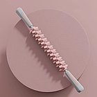 Скалка -масажер для тіла антицелюлітний, 48,6 см, Рожевий / Механічний масажер / Масажер для тіла ручний, фото 3