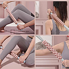 Скалка -масажер для тіла антицелюлітний, 48,6 см, Рожевий / Механічний масажер / Масажер для тіла ручний, фото 8