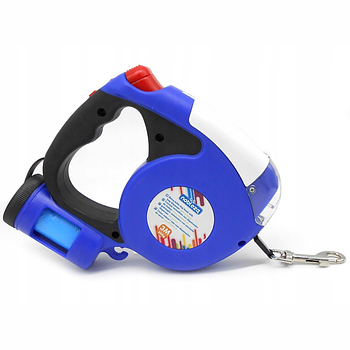 Рулетка-повідок для тварин до 3 метрів, B40707KPO, Синій / Повідок для собак / Автоматичний повідок