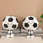 Мʼяка іграшка-плед Футбольний мʼяч 160*110 см / Іграшка трансформер / Плед у вигляді іграшки / Іграшка подушка, фото 6