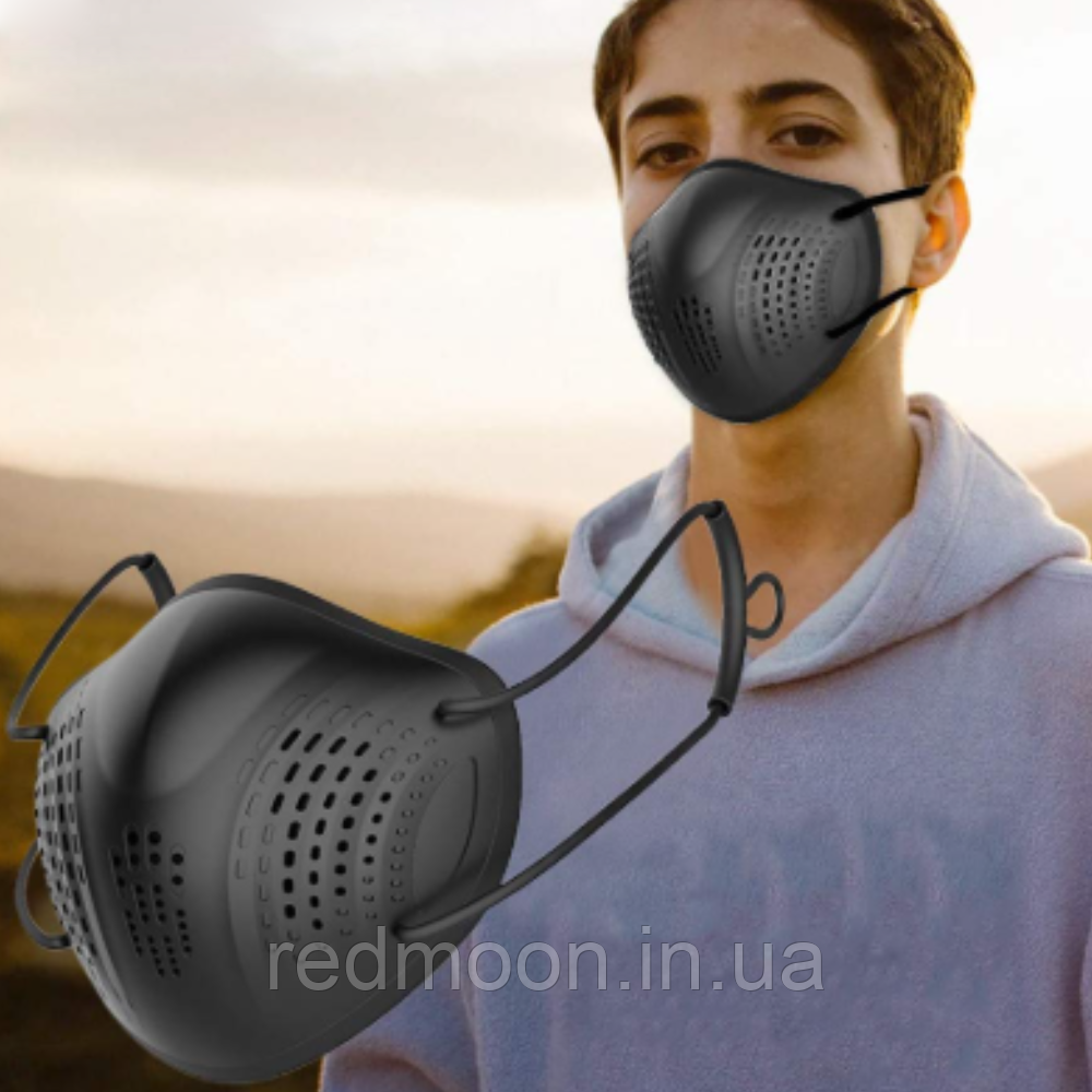 Респіраторна маска із замінним фільтром, A8 Чорний / Захисна маска / Респіратор, фото 1