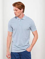 Блакитне чоловіче поло LC Waikiki/Лс Вайкікі з синім принтом. фірмова Туреччина