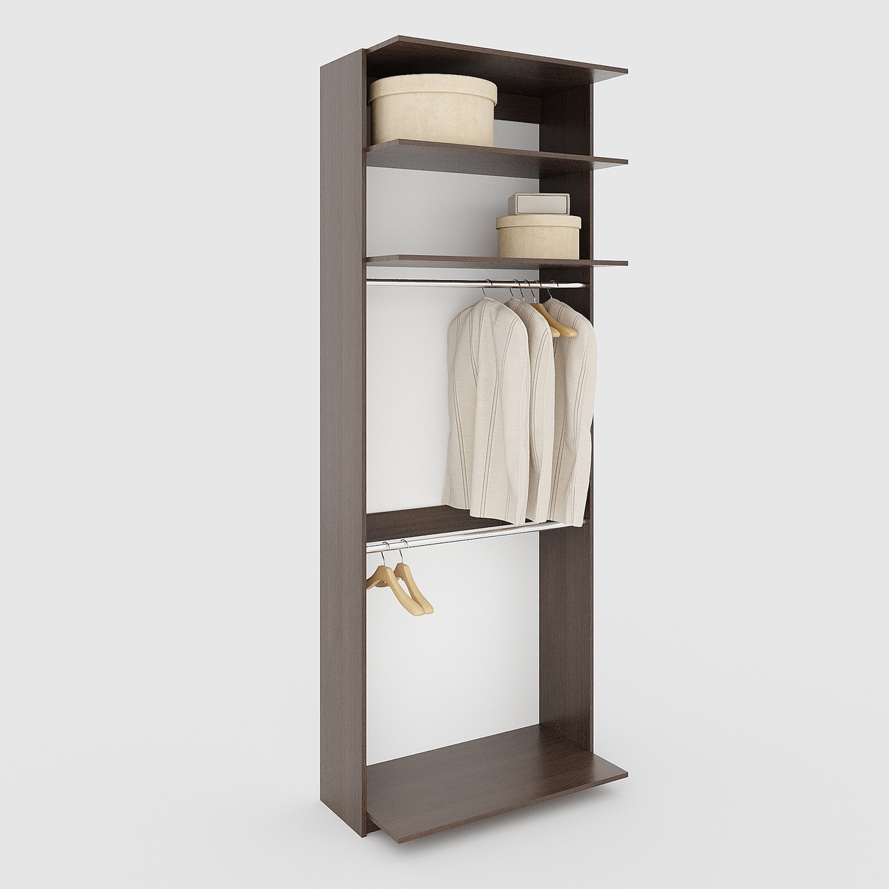 Модуль для гардеробної системи 2431х600х500 мм Венге Магія, фото 1