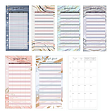 Блокнот-планер для грошей формат А6, планер бюджету та зберігання фінансів, органайзер леопардовий з синім відтінком, фото 3