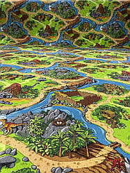 Доріжка в дитячу Print На відріз 3м, 4м, 5м на войлочній основі 0082