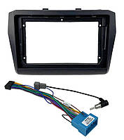 Перехідний штатний комплект із проводкою до Android магнітоли Suzuki Swift 2017-2020 Mate Black Type 1
