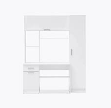 Мультифункціональний навчальний стіл з полицями та шафою СЛТ - 8, колір Білий, фото 2