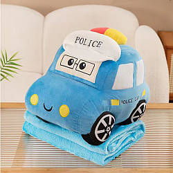 Плед-іграшка Поліцейський автомобіль, FA63 / М'яка іграшка з пледом / Плюшева іграшка плед
