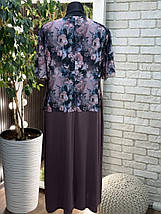 Стильна жіноча сукня, тканина "Масло" розмір 52, фото 4