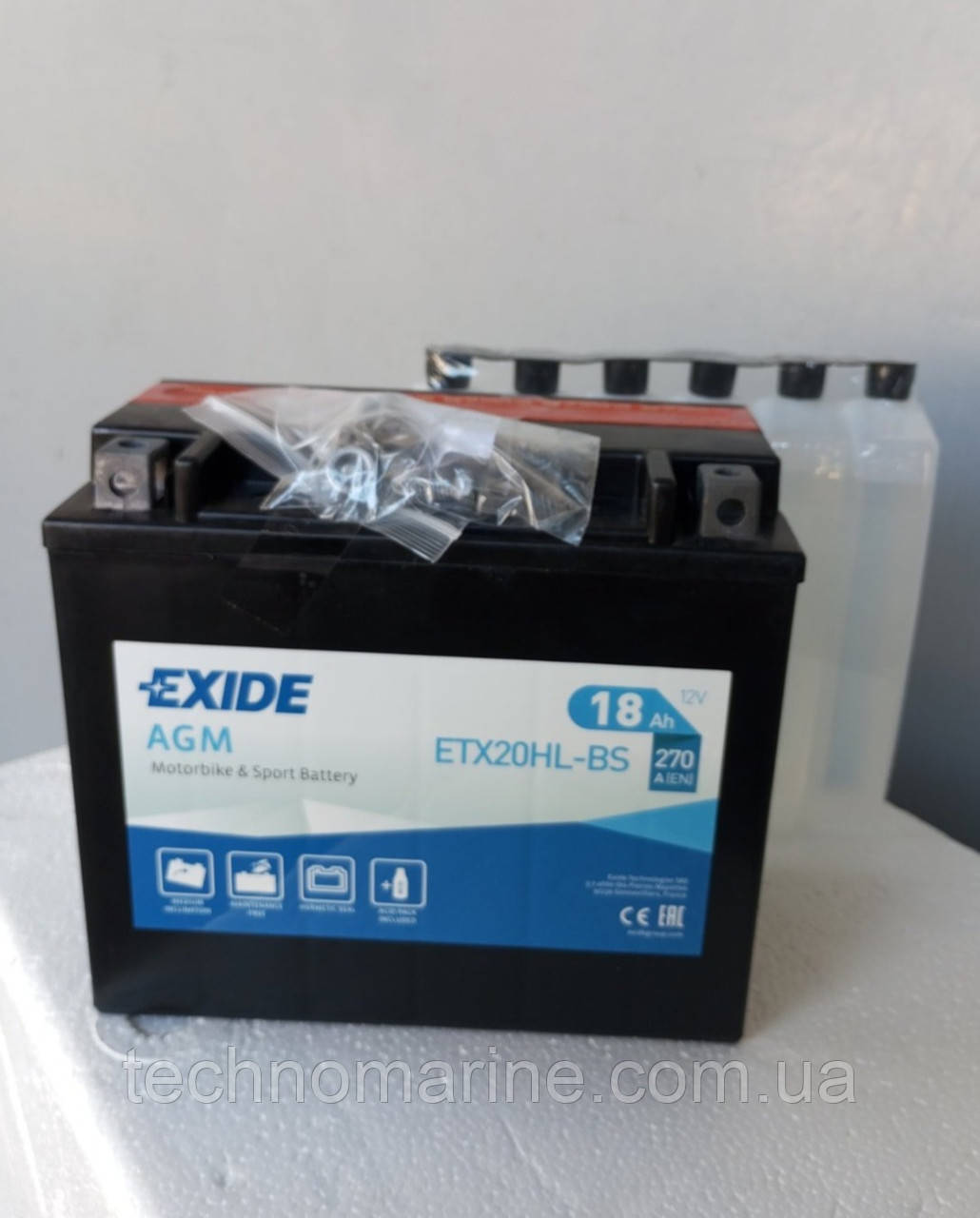 Акумулятор Exide ETX20HL-BS для Sea-Doo, Can-Am, Yamaha, фото 1