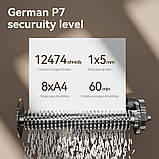 Шредер. Знищувач документів Deli T098 8арк., 1х5мм, 30літр. Секретність - Р7 (T098), фото 2