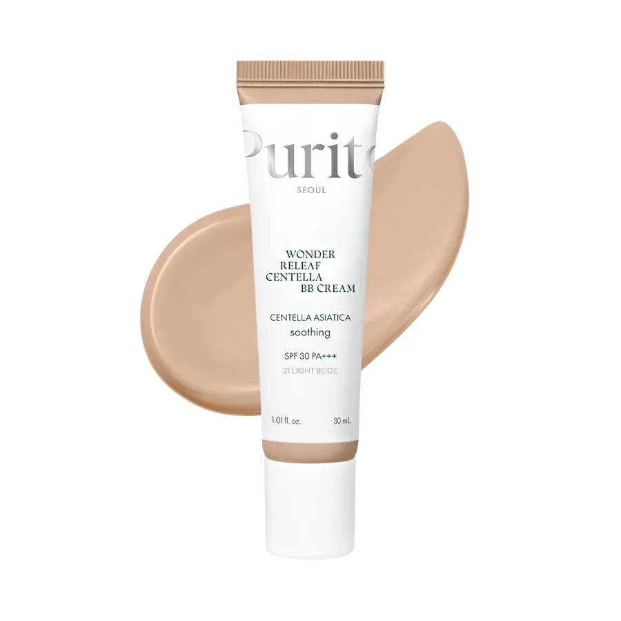 Тональний PURITO Wonder Releaf Centella BB Cream #21 Light Beige, фото 1