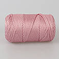 Шнур поліестеровий 2 мм, Premium Yarn Makrome Lux, Троянда No842, фото 2