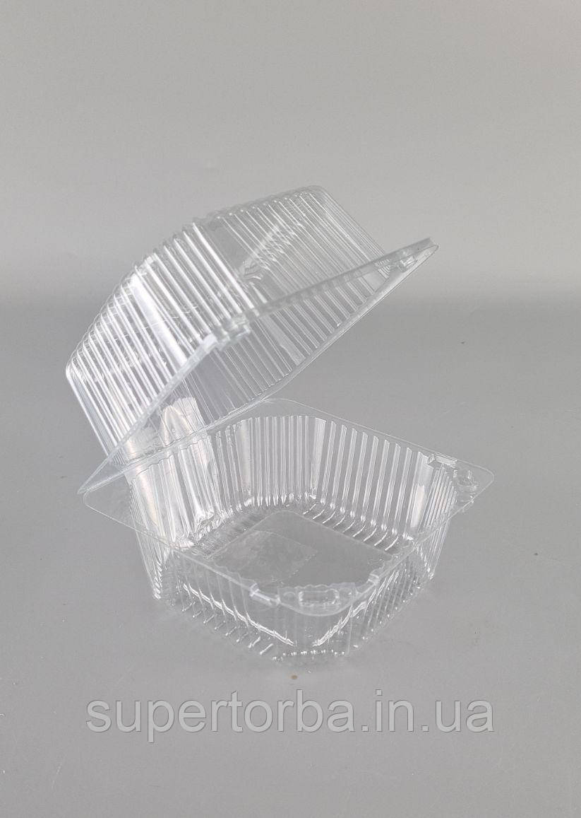 Контейнер пластиковий з відкидною кришкою А-133/133/101 V=910 (50 шт), фото 1