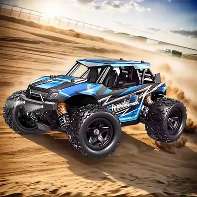 Швидкісний джип баггі на пульті хлопчикові / Міцний іграшковий Монстр трак з великими колесами Світло 36 км/год 4WD