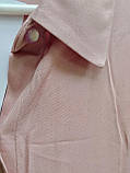 Сорочка плаття натуральний склад туніка рожева жіноча, фото 5