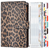 Блокнот-планер для грошей формат А6, планер бюджету та зберігання фінансів, органайзер леопардовий, фото 9